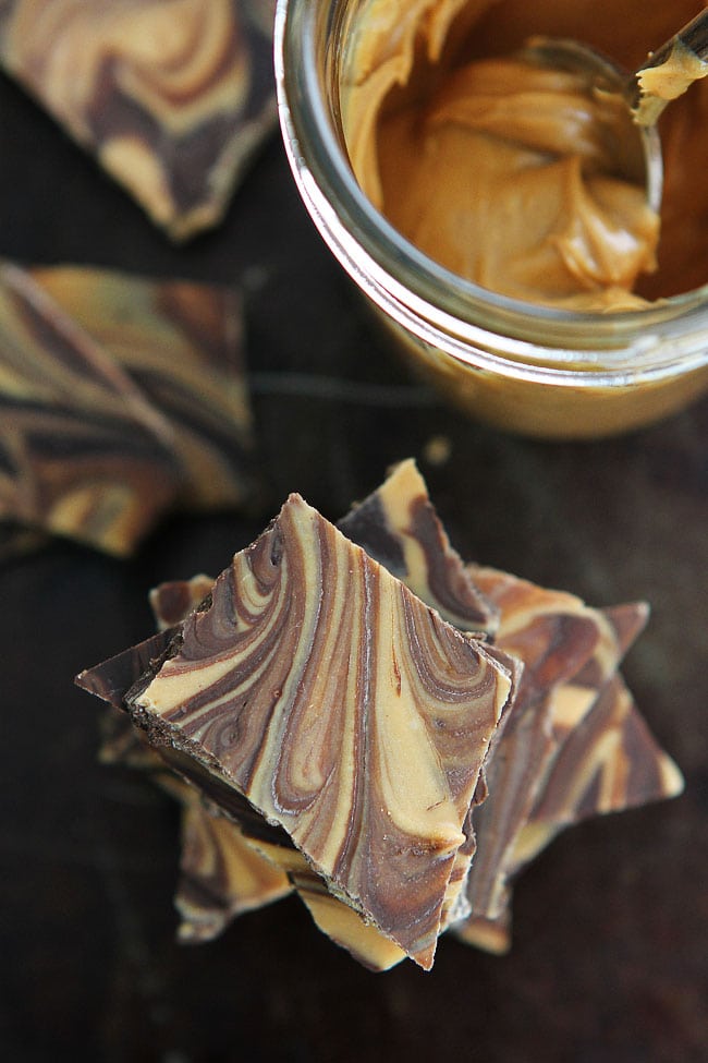 Peanut Butter Chocolate Swirl Bark Recipe