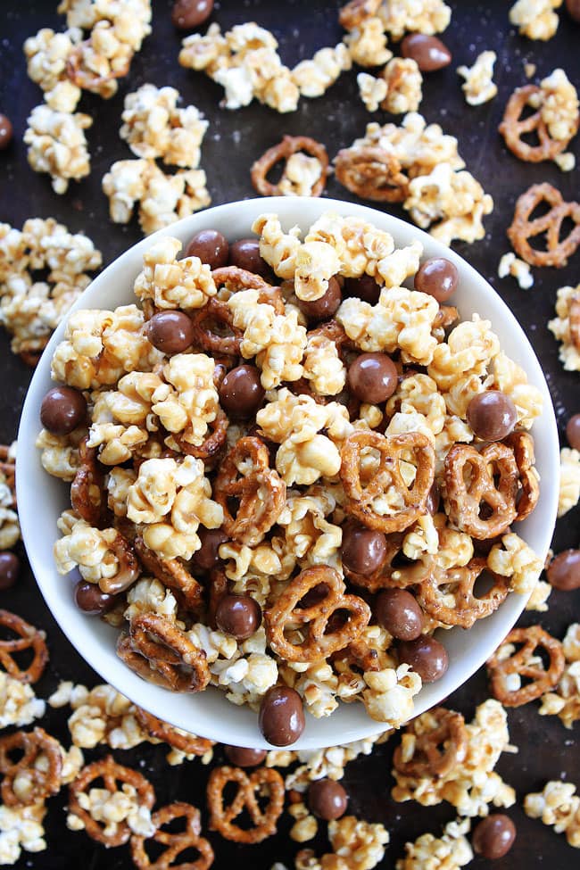 Peanut Butter Pretzel Popcorn Recipe