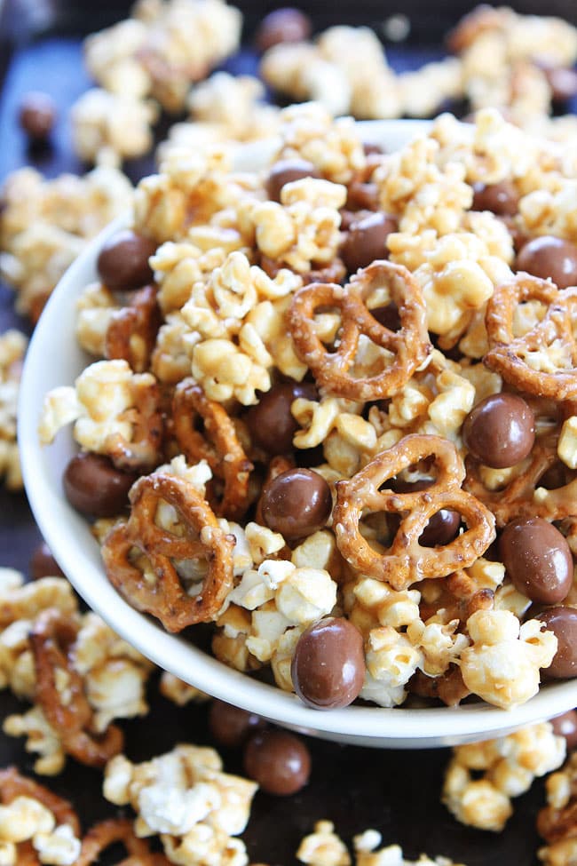 Peanut Butter Pretzel Popcorn Recipe