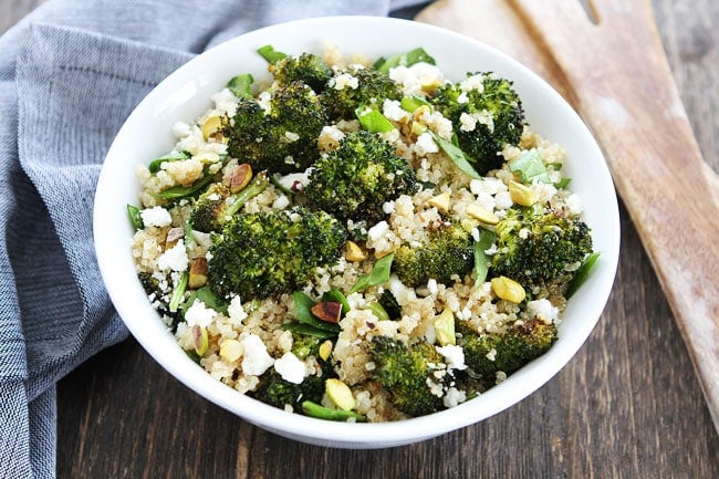 Healthy Roasted Broccoli Quinoa Salad Recipe