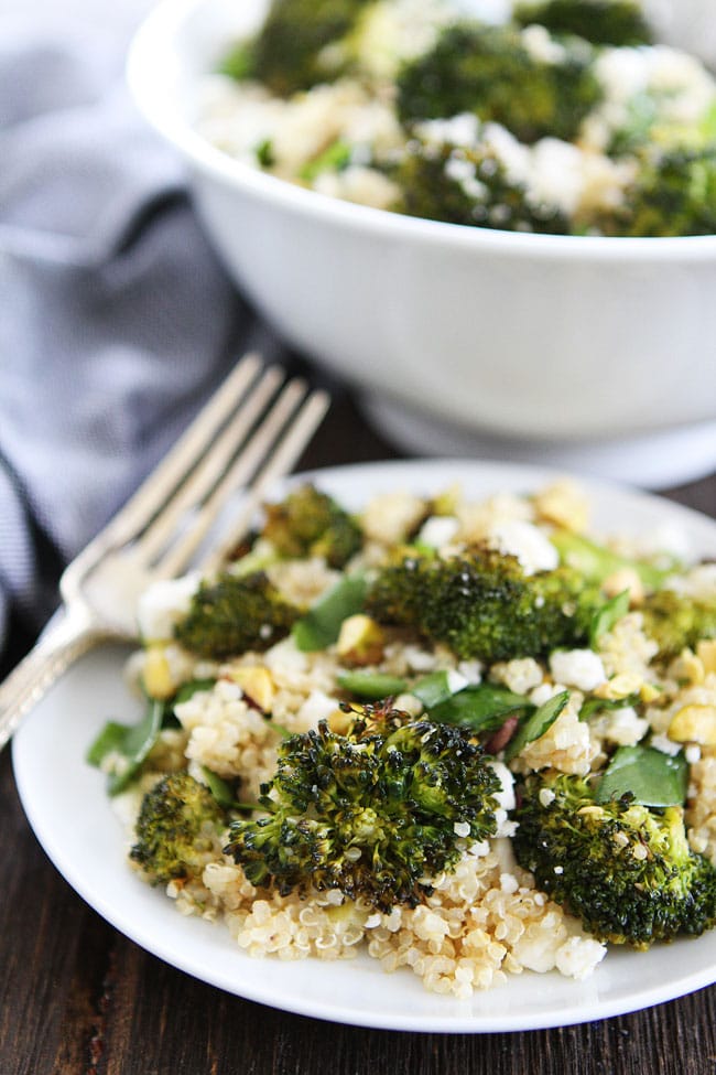 Roasted Broccoli Quinoa Salad Two Peas & Their Pod