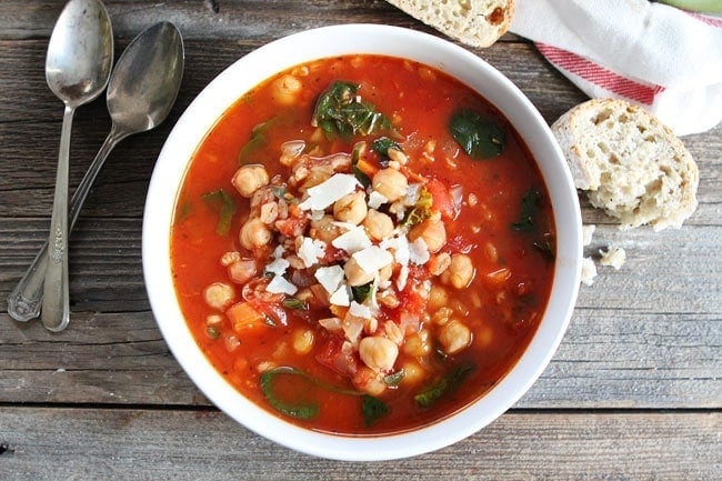 Chickpea and Spinach Soup - Recipe