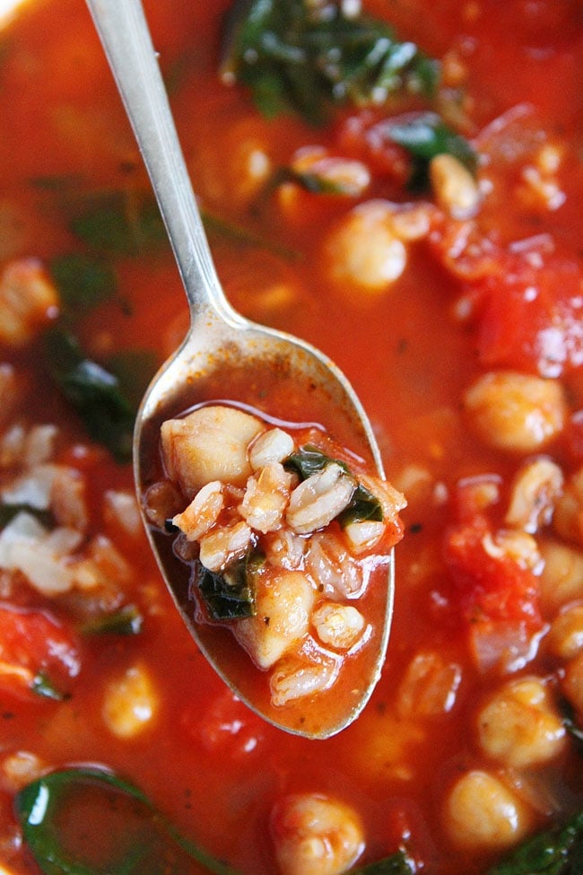 Chickpea Farro Soup Recipe