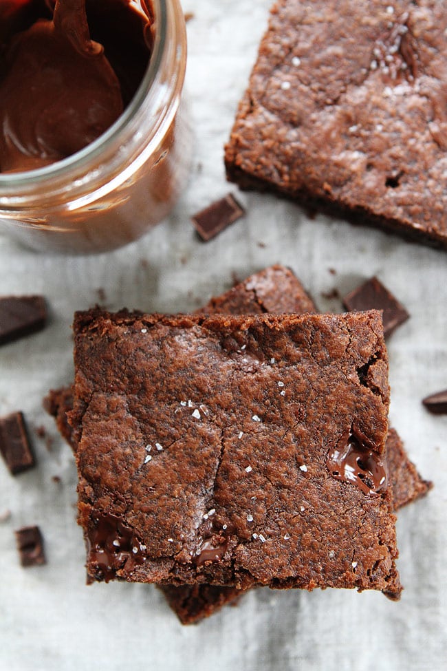 Chocolate Nutella Cookie Bars with Sea Salt Recipe