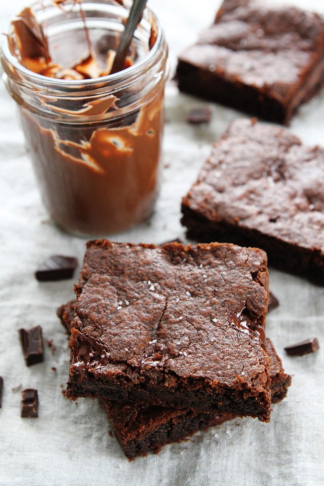 Chocolate Nutella Cookie Bars with Sea Salt Recipe