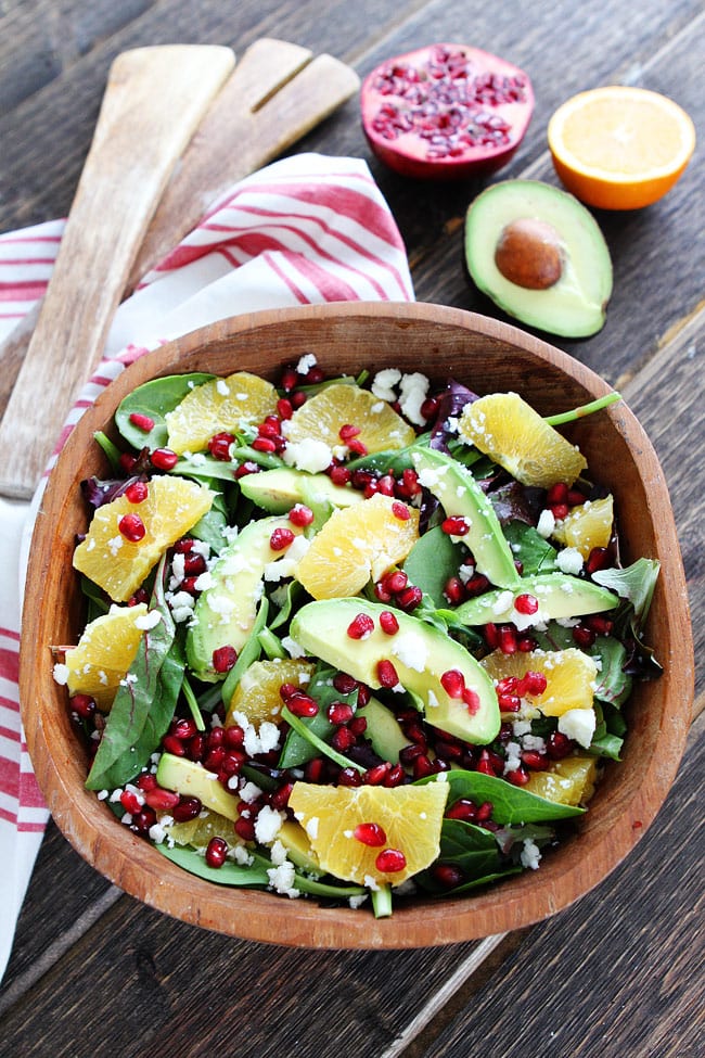 Pomegranate, Orange, and Avocado Salad Recipe