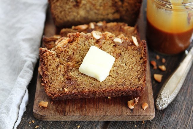 Salted Caramel Cashew Banana Bread Image