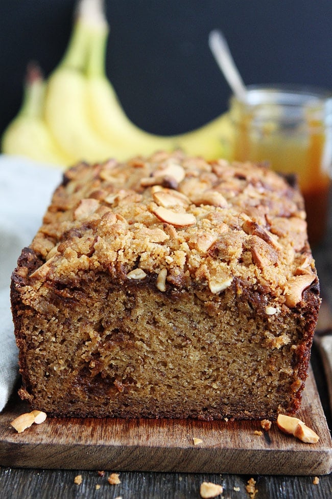 Salted Caramel Cashew Banana Bread Recipe