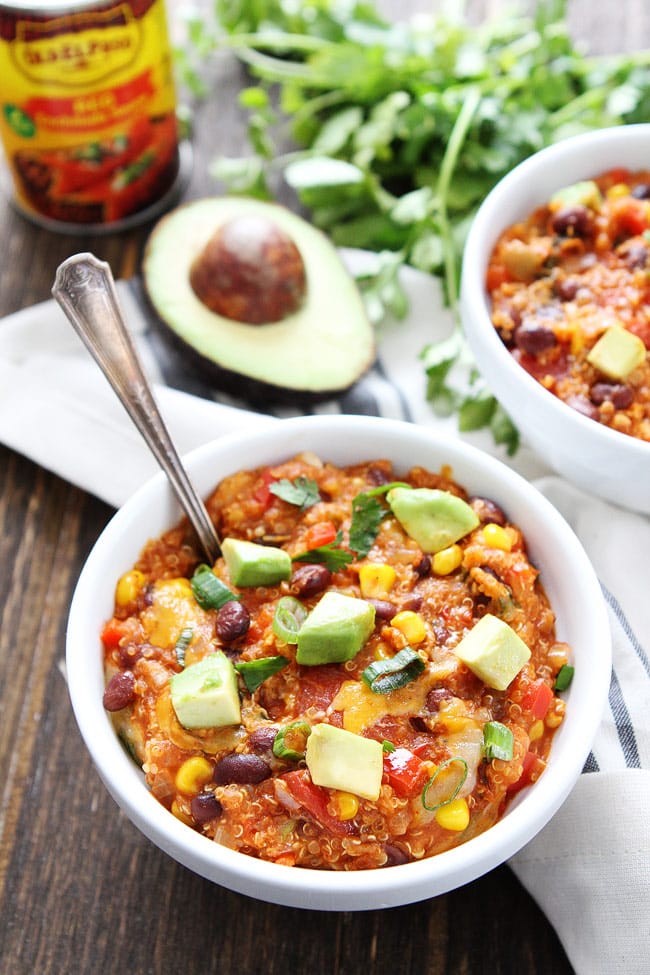 Slow Cooker Enchilada Quinoa Recipe