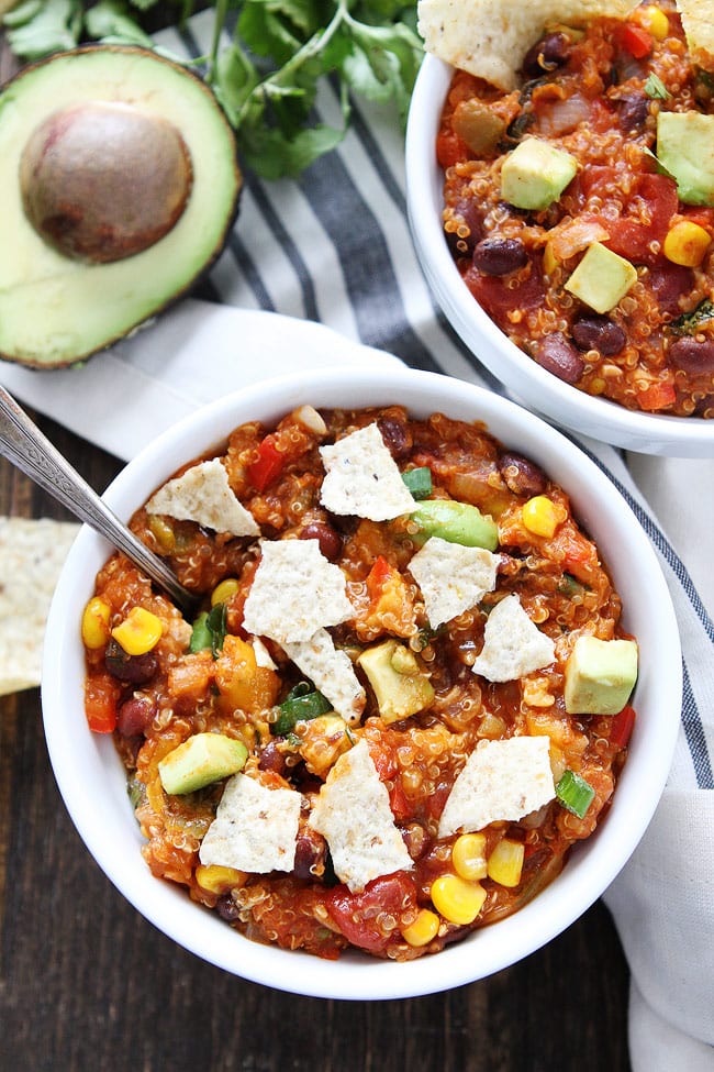 Slow Cooker Enchilada Quinoa Recipe