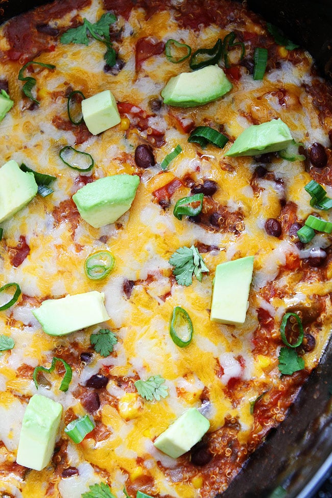 Slow Cooker Enchilada Quinoa Recipe