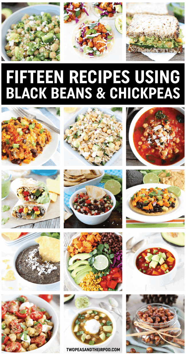 15 Black Bean and Chickpea Recipes