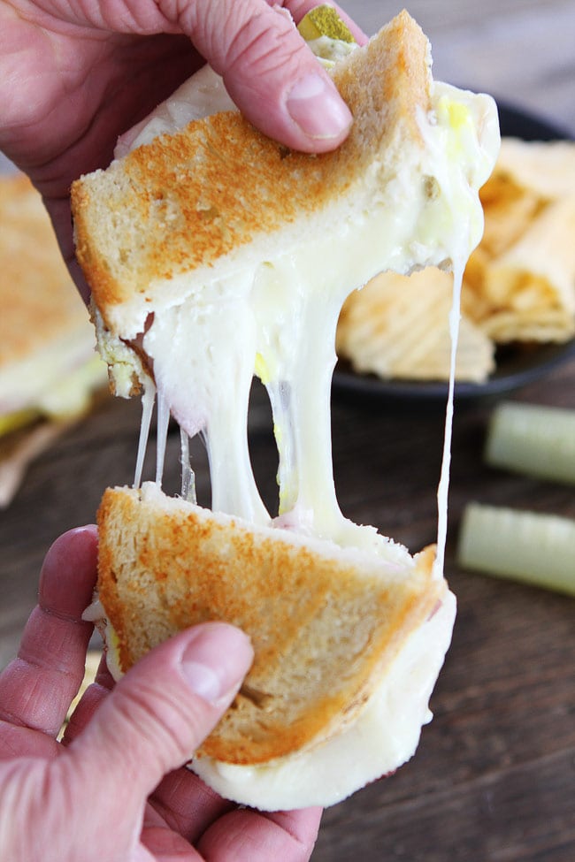 Dill Pickle Wrap Grilled Cheese Sandwich