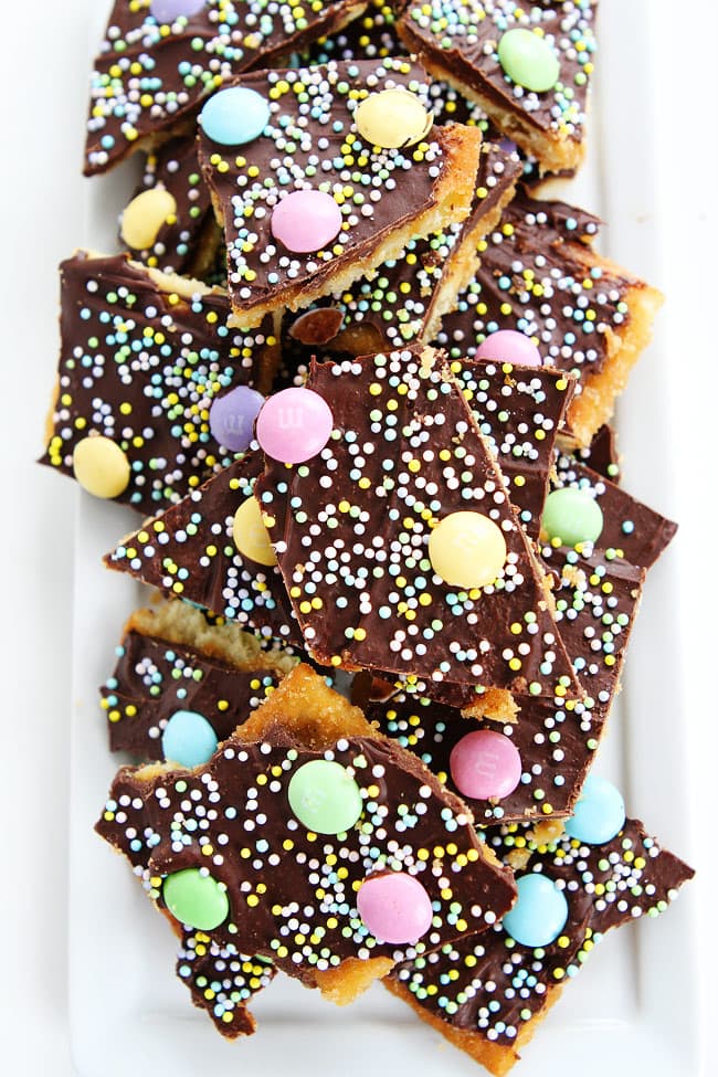 Easy Saltine Cracker Toffee Recipe