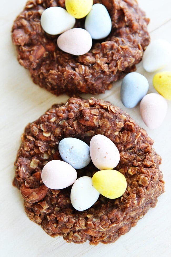 No-Bake Chocolate Peanut Butter Nest Cookie Recipe