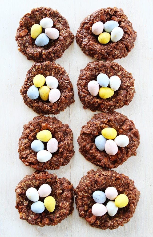 No-Bake Chocolate Peanut Butter Nest Cookies Recipe