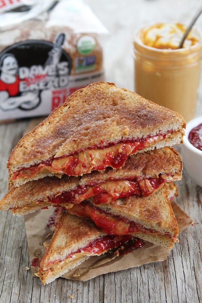 Cinnamon Sugar Toast Peanut Butter and Jelly Sandwich Recipe