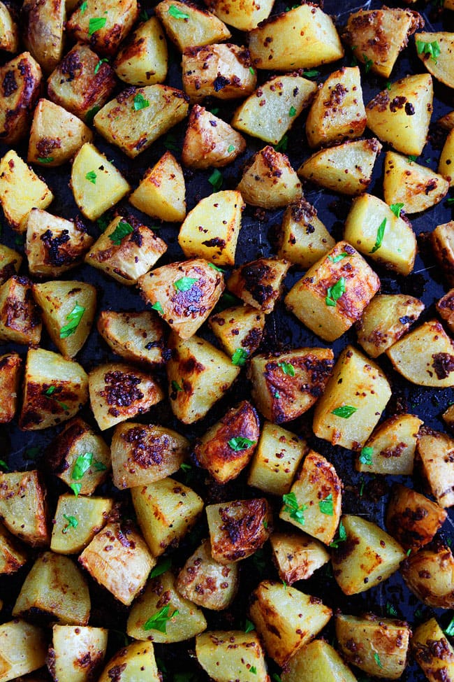 Mustard Crusted Potatoes Recipe