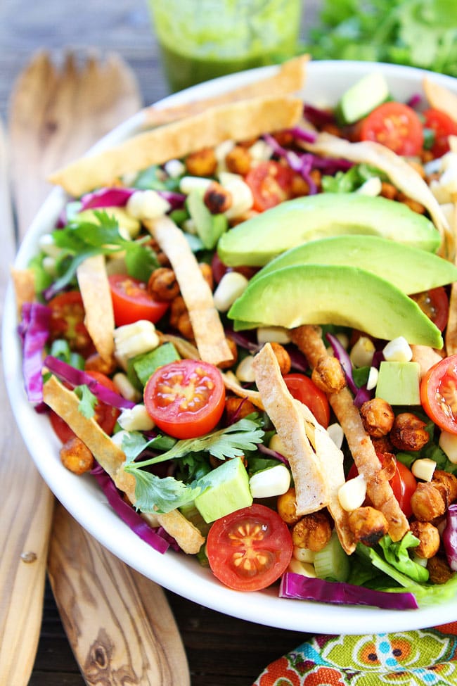 Roasted Chickpea Taco Salad Recipe