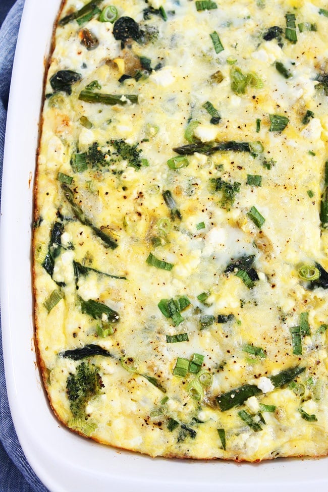 Spring Vegetable Egg Casserole Recipe