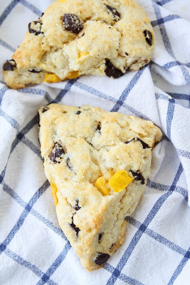 Mango Dark Chocolate Chunk Scones Recipe