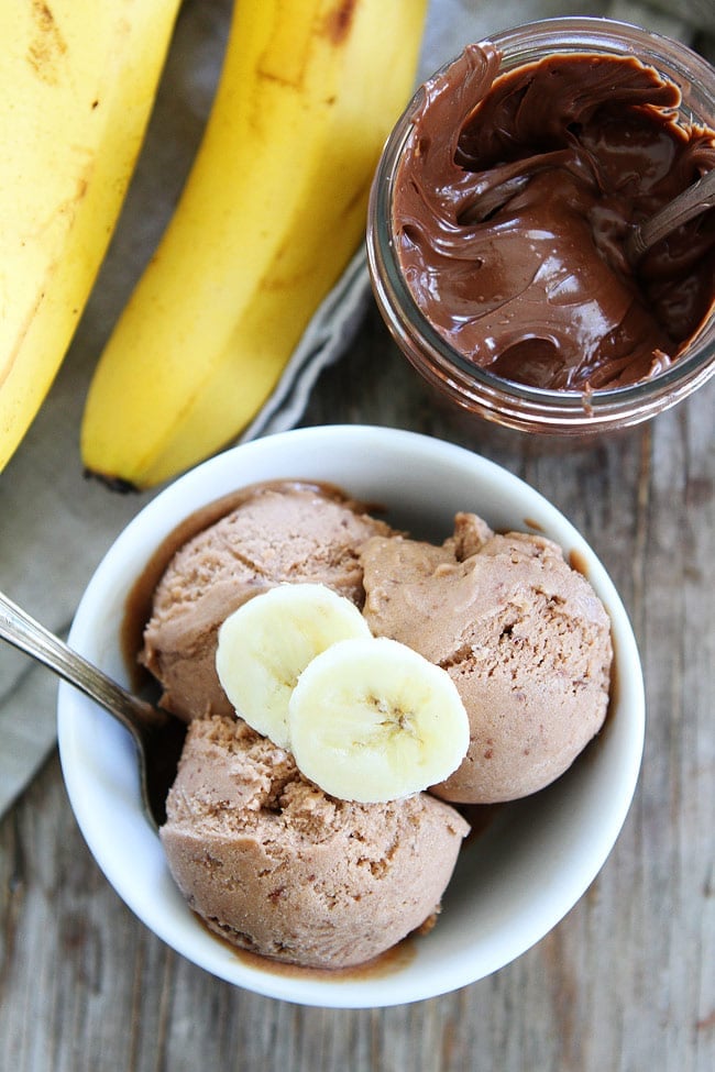 2-Ingredient Banana Nutella Ice Cream Recipe