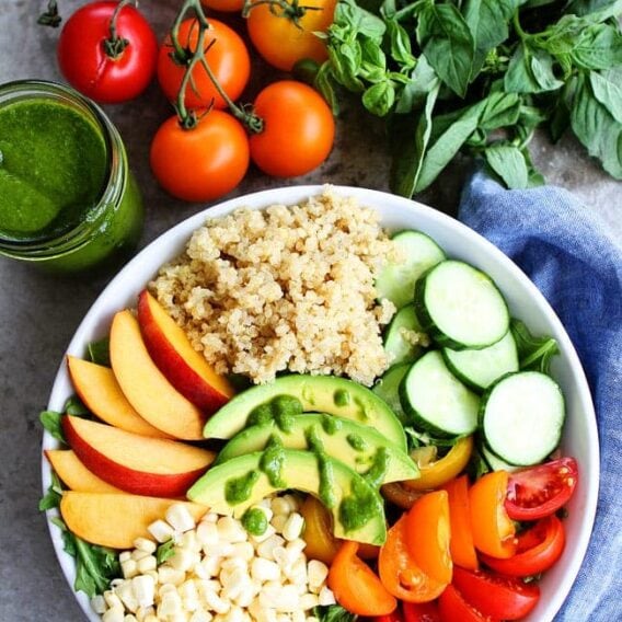 Orange, Avocado, and Kale Quinoa Salad - Two Peas & Their Pod