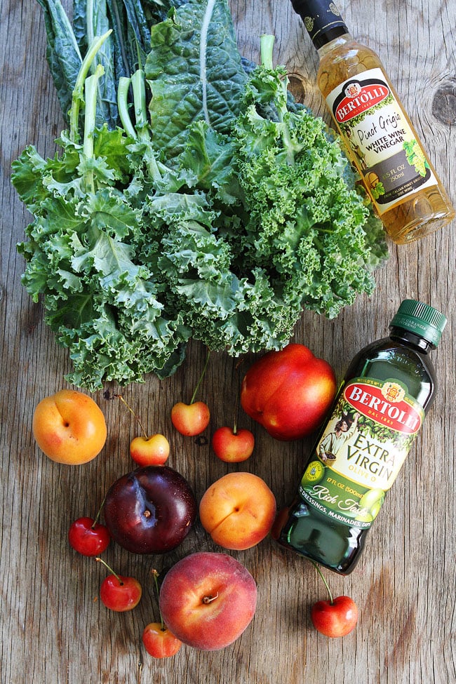 Stone Fruit Kale Salad Recipe 