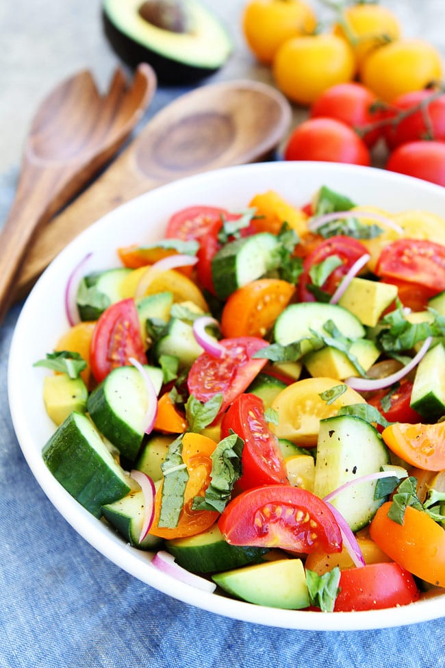 Easy Cucumber Tomato Salad