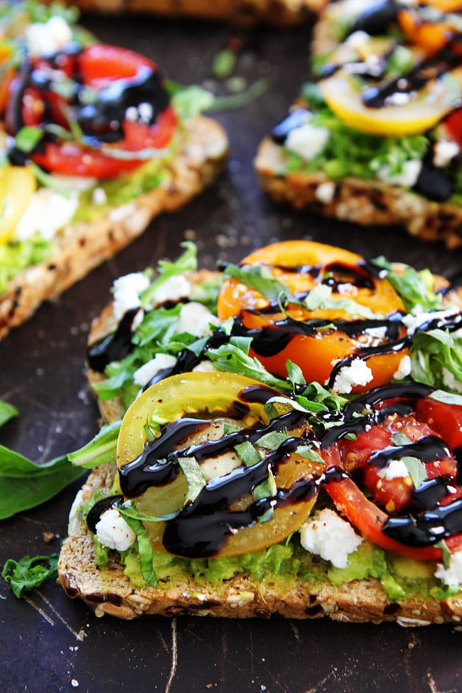 Avocado, Tomato, and Goat Cheese Toast Recipe