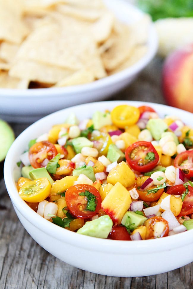 Peach, Corn, and Avocado Salsa Recipe