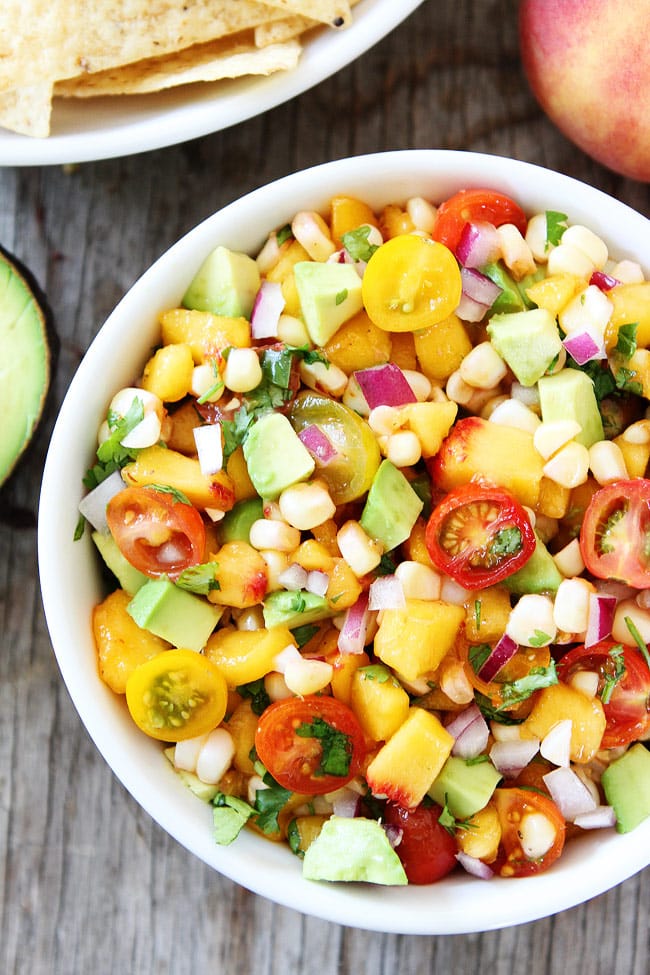 Peach, Corn, and Avocado Salsa Recipe