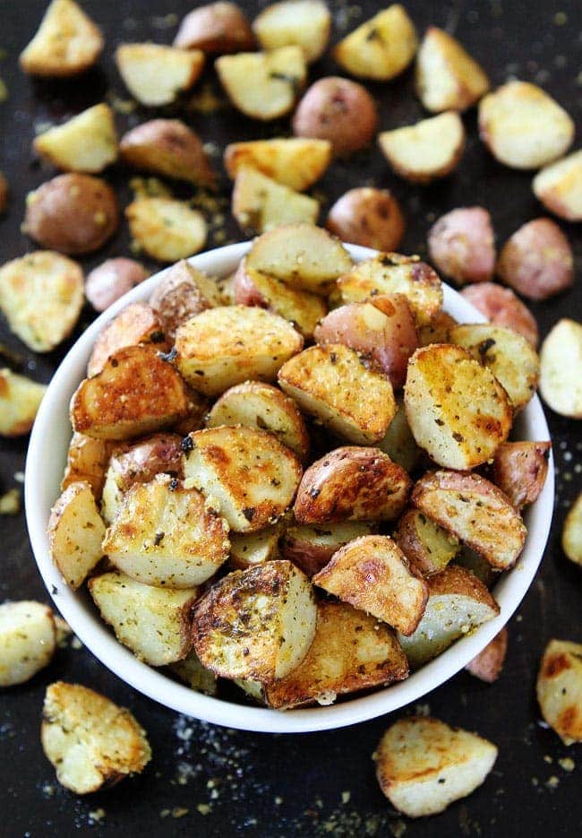 Baby Potatoes with Fresh Herb Sauce - Heather Christo