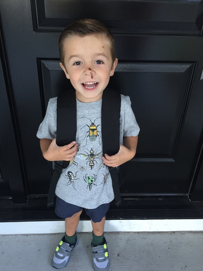 caleb-first day of school