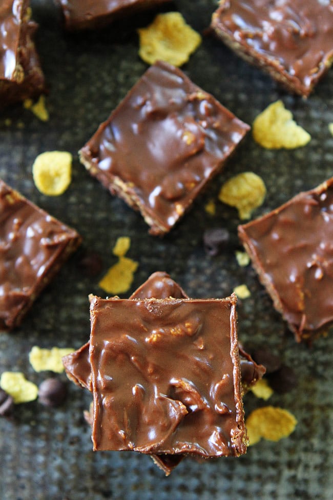 Crunchy No-Bake Chocolate Peanut Butter Bars Recipe