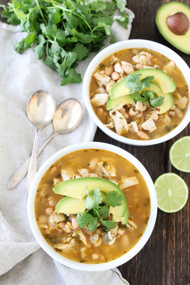 White Chicken Chili {Easy!} - Two Peas & Their Pod