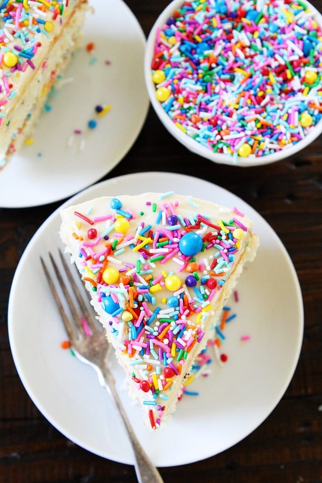 Funfetti Cake with Sprinkles