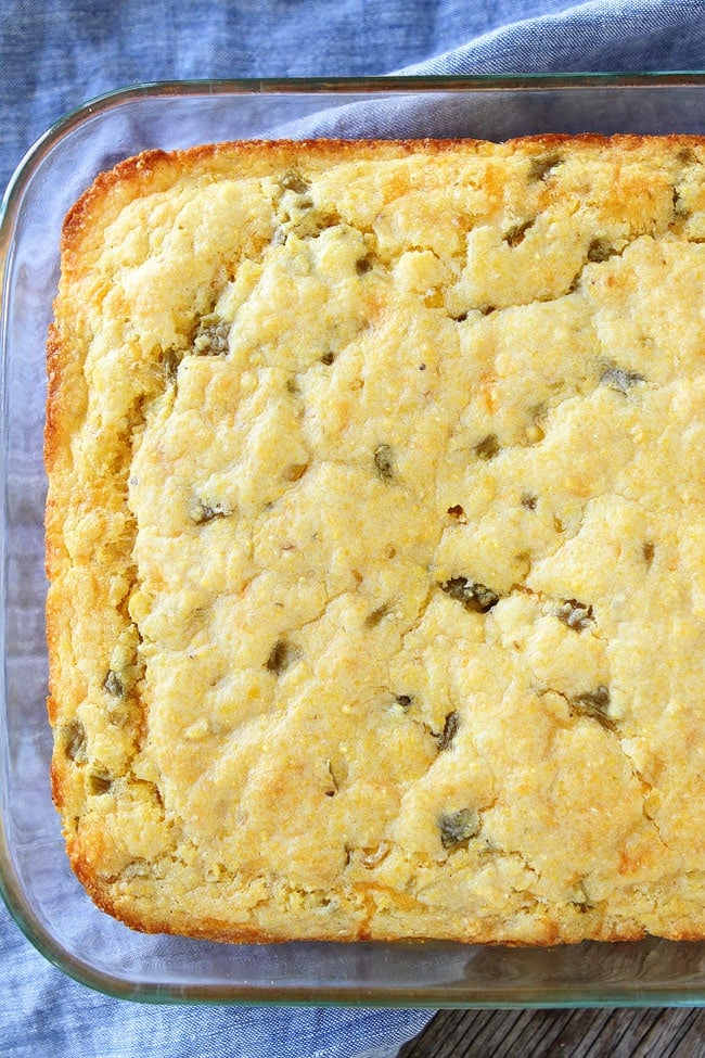 Green Chile Cheddar Cheese Cornbread Recipe