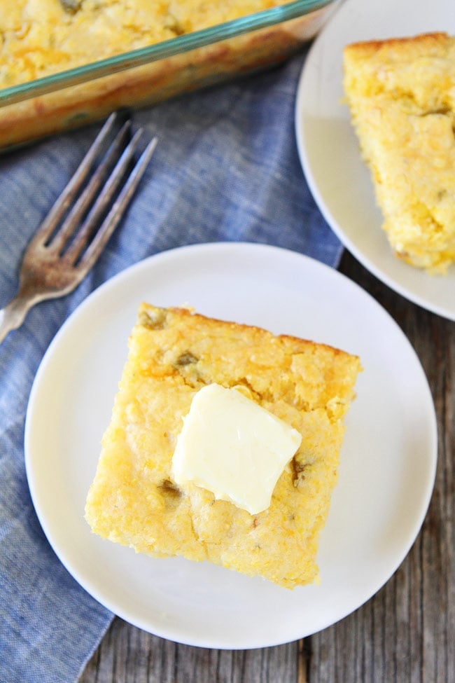 Green Chile Cheddar Cheese Cornbread Recipe