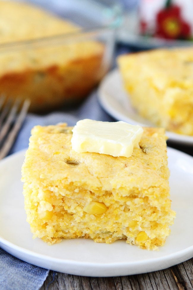 Green Chile Cheddar Cheese Cornbread Recipe