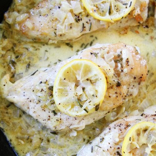Skillet Lemon Rosemary Chicken