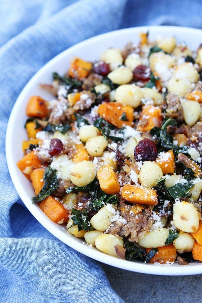 Butternut Squash, Sausage, and Kale Gnocchi Recipe