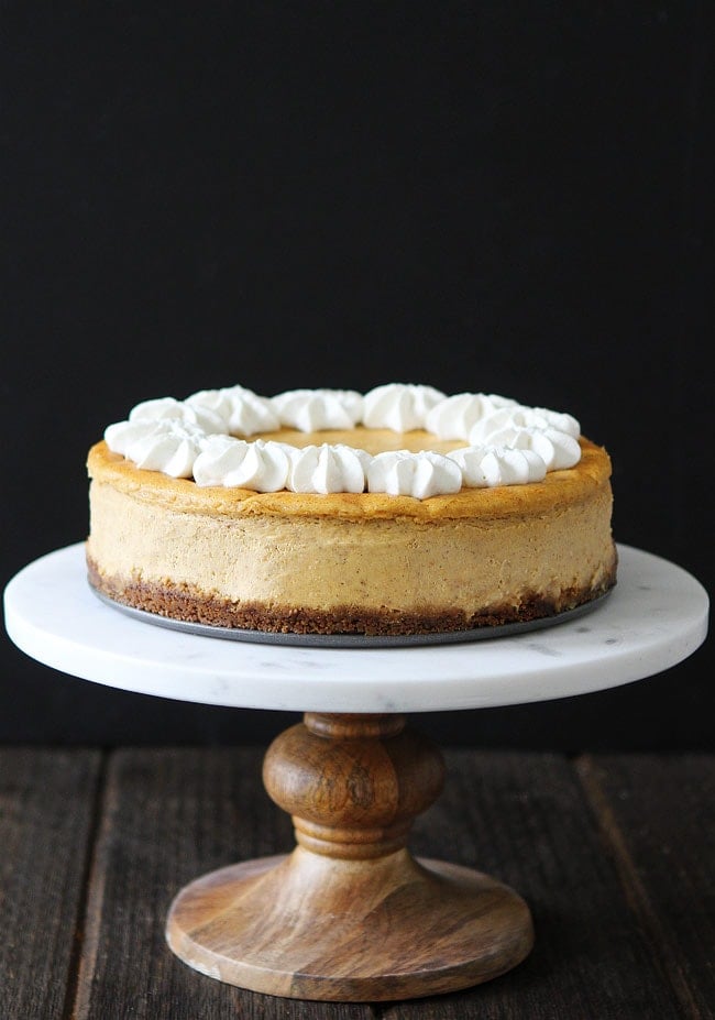 Pumpkin Cheesecake with Brown Butter Gingersnap Crust Recipe 