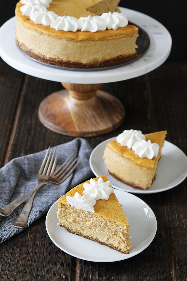 Pumpkin Cheesecake with Brown Butter Gingersnap Crust Recipe 