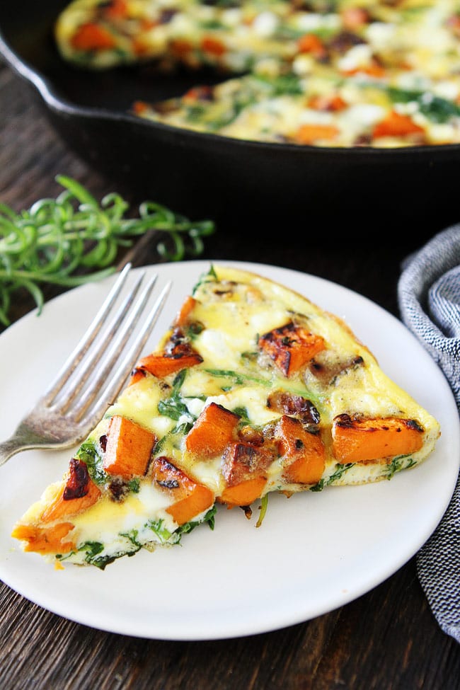 Sweet Potato, Kale, and Goat Cheese Frittata Recipe