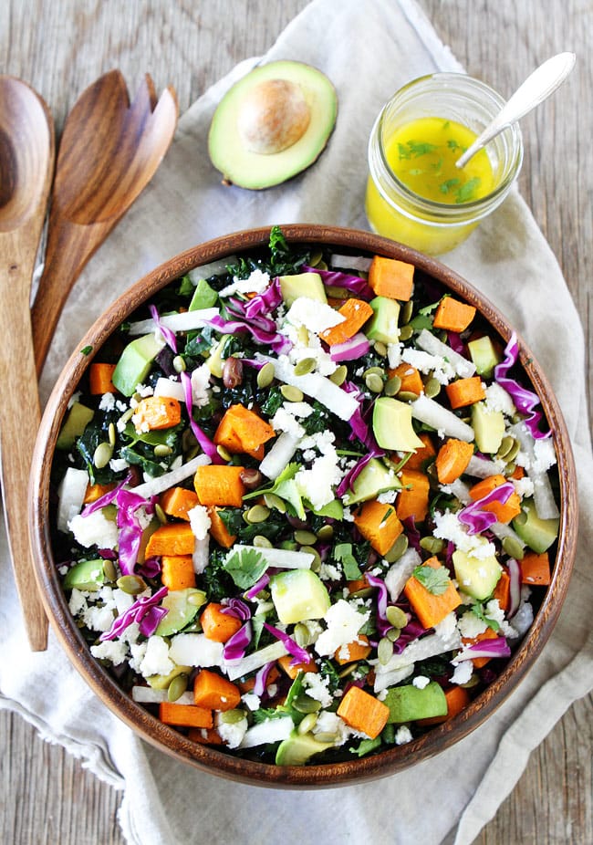 Sweet Potato and Black Bean Kale Salad Recipe