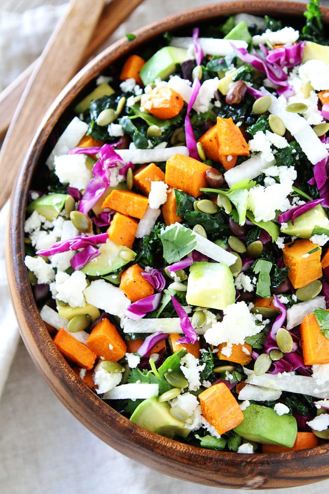 Sweet Potato and Black Bean Kale Salad Recipe