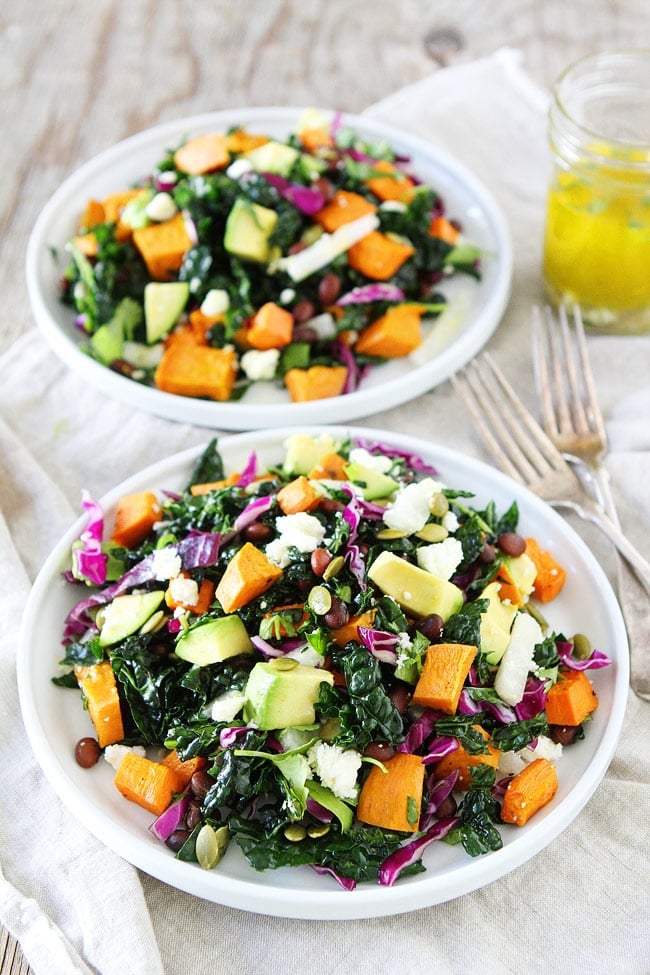 Sweet Potato and Black Bean Kale Salad Recipe