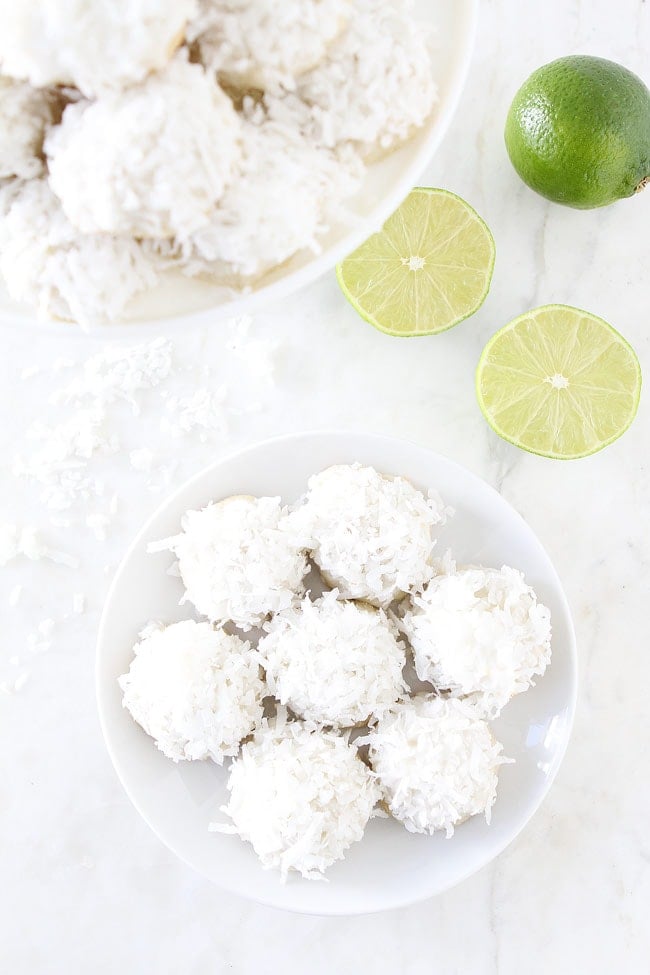 Lime Coconut Snowball Cookie Recipe