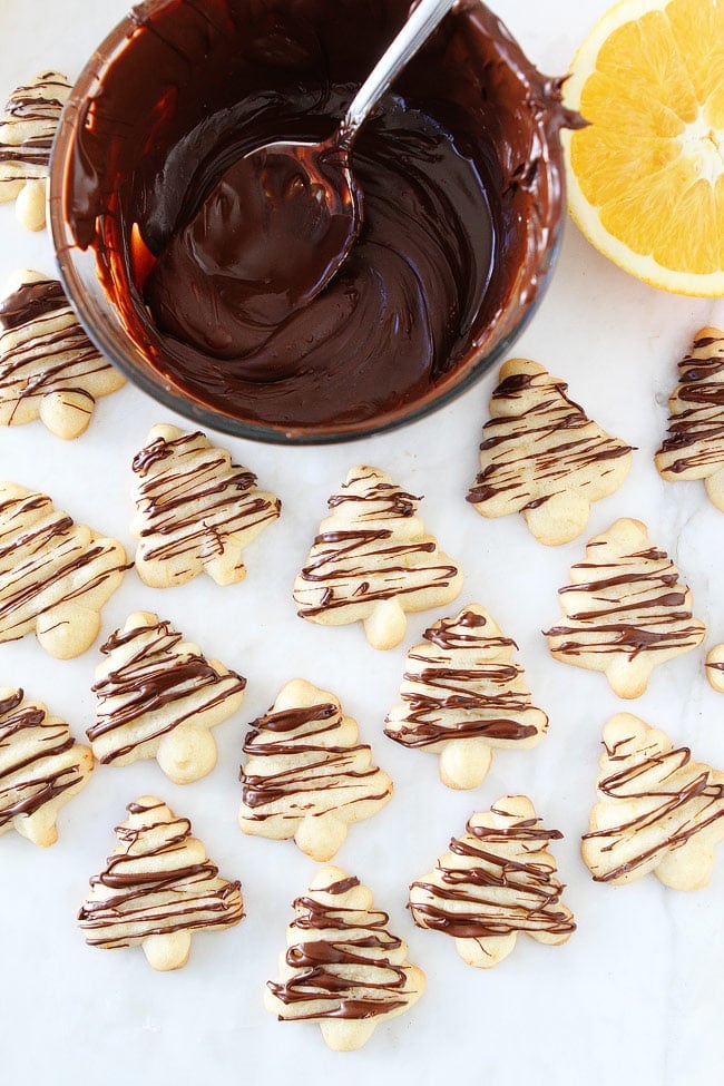 Orange Chocolate Spritz Cookie Recipe